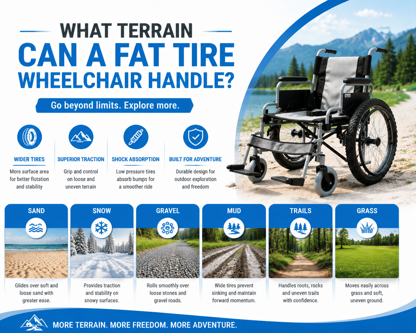 What Terrain Can A Fat Tire Wheelchair Handle?